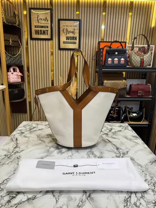 Saint Laurent (YSL) : Take-Away Tote Bag (also known as the Y-