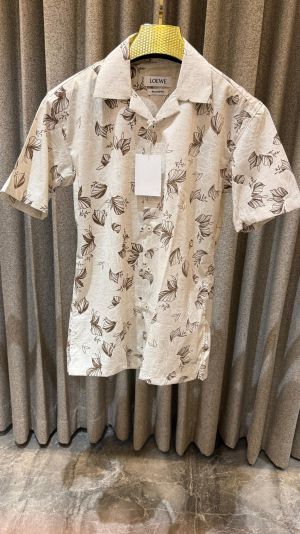 LOEWE CREME BROWN FLORAL IMPORTED SHIRT(L001) Rs 1849.00