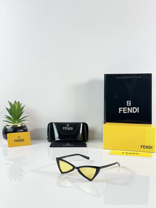 Fendi (black+yellow narrow cat eye)